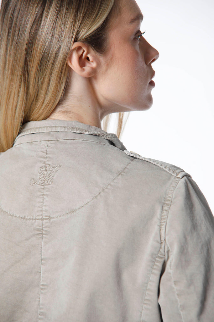 Eva field jacket für Damen aus Baumwolle mit Icon-Waschung, Kordelzug und Aufnäher