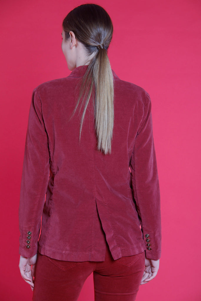 Immagine 6 di blazer doppiopetto donna in velluto color rubino modello Caroline di Mason's