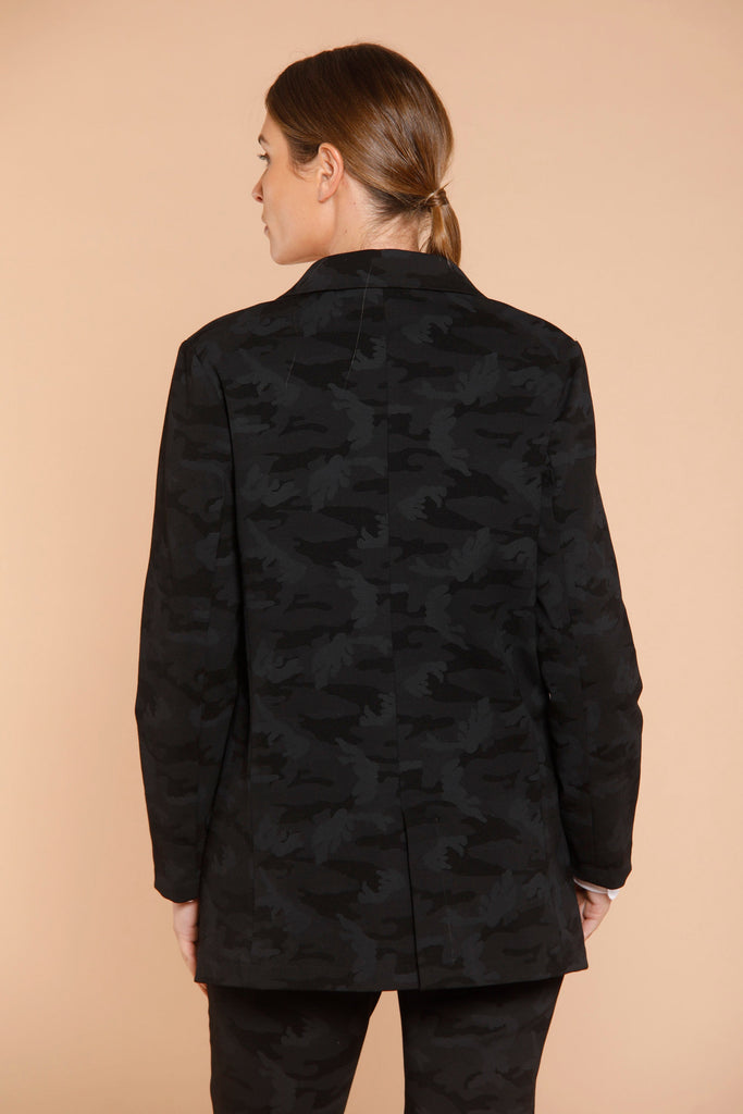 Bild 5 der Damen Blazer  aus Jersey Schwarz Camouflage-Muster  Modell Letizia von Mason’s