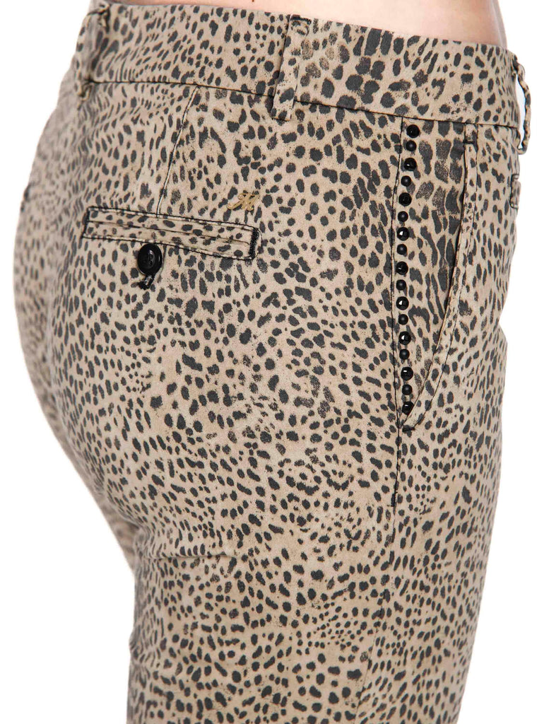 Jaqueline Capri chino hosen für damen aus animalier baumwolle