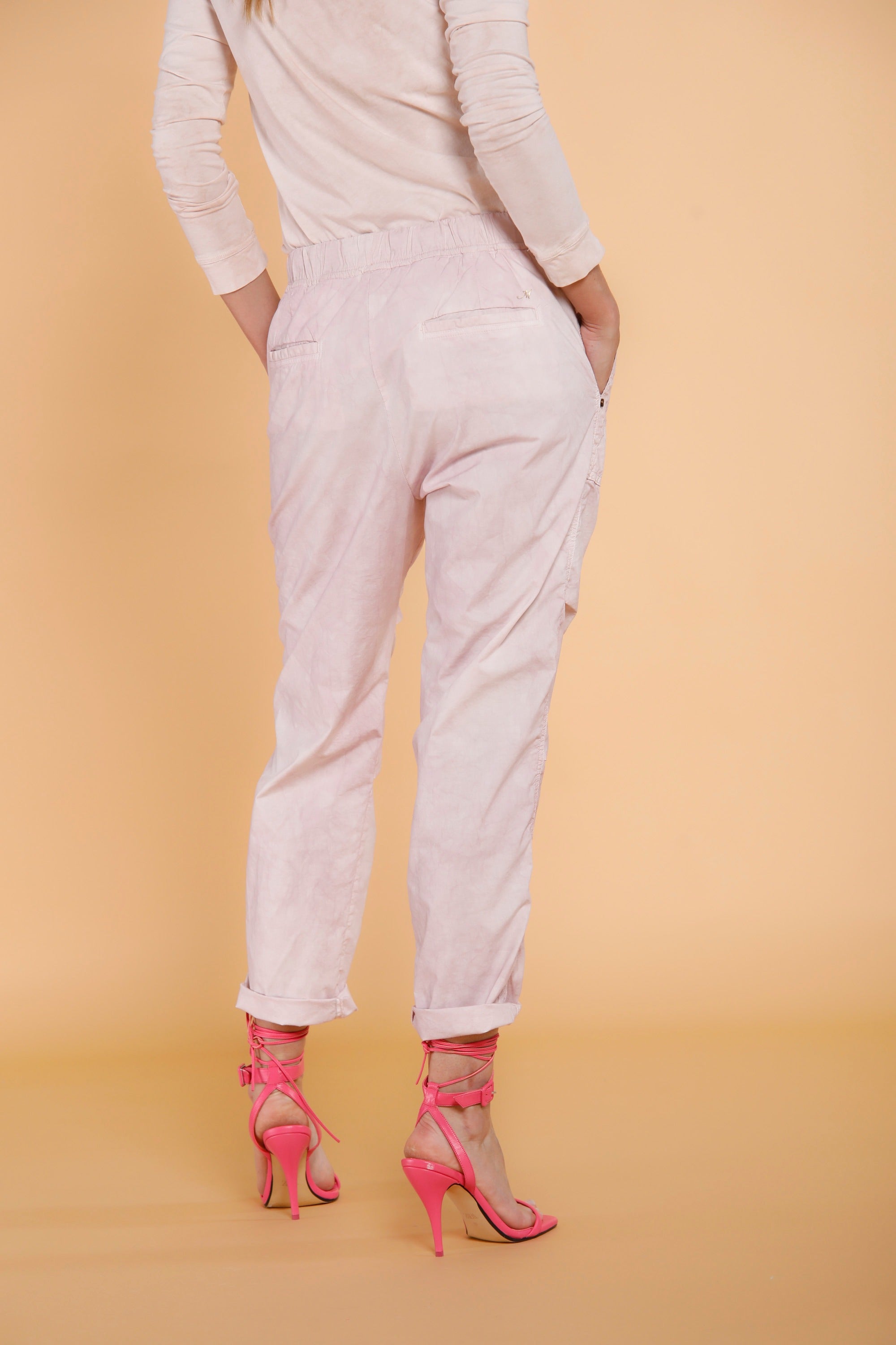 Fatigue Jogger pantalone chino donna in tela paracadute icon washes relaxed