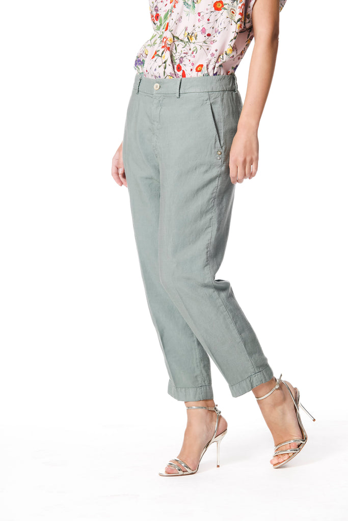 Linda Summer Damen-Chinohose aus entspanntem Tencel und Leinen Passform