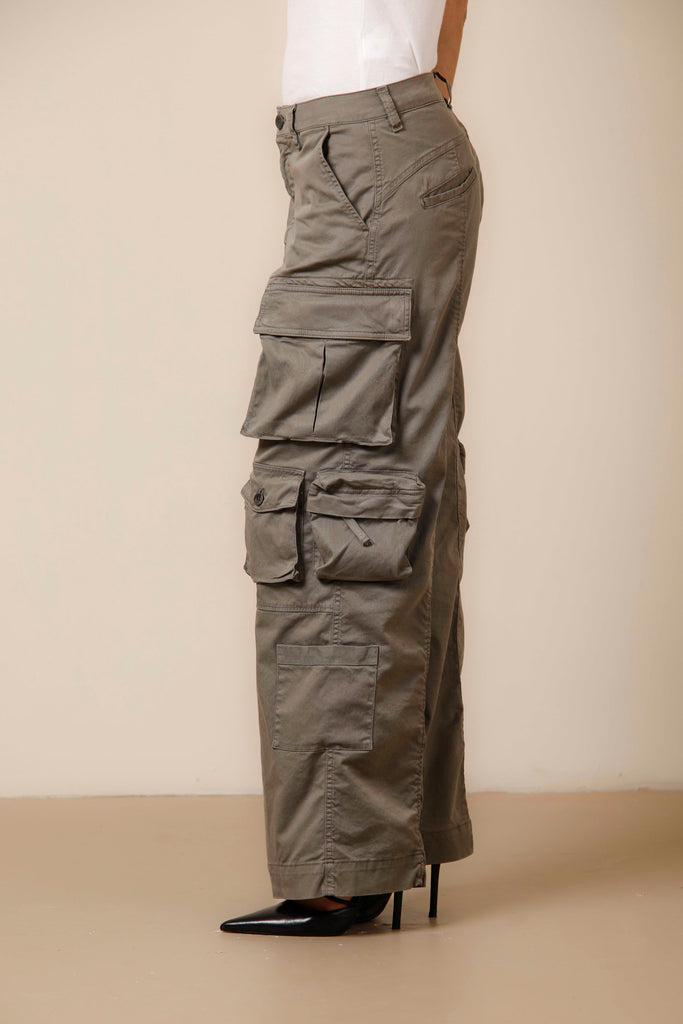 New Hunter damen cargohose in limitierter auflage aus baumwolle und tencel regular ①