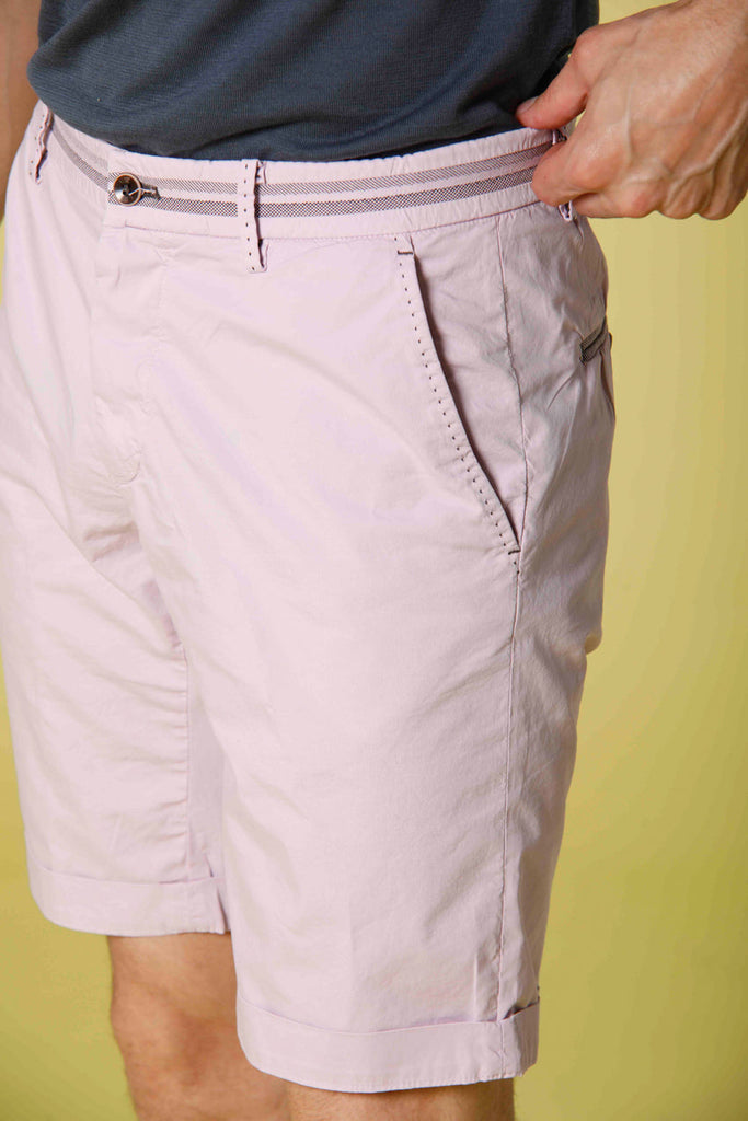 Bild 3 von Mason's wisteria slim fit stretch gabardine herren chino bermuda shorts mit bändern torino tapes