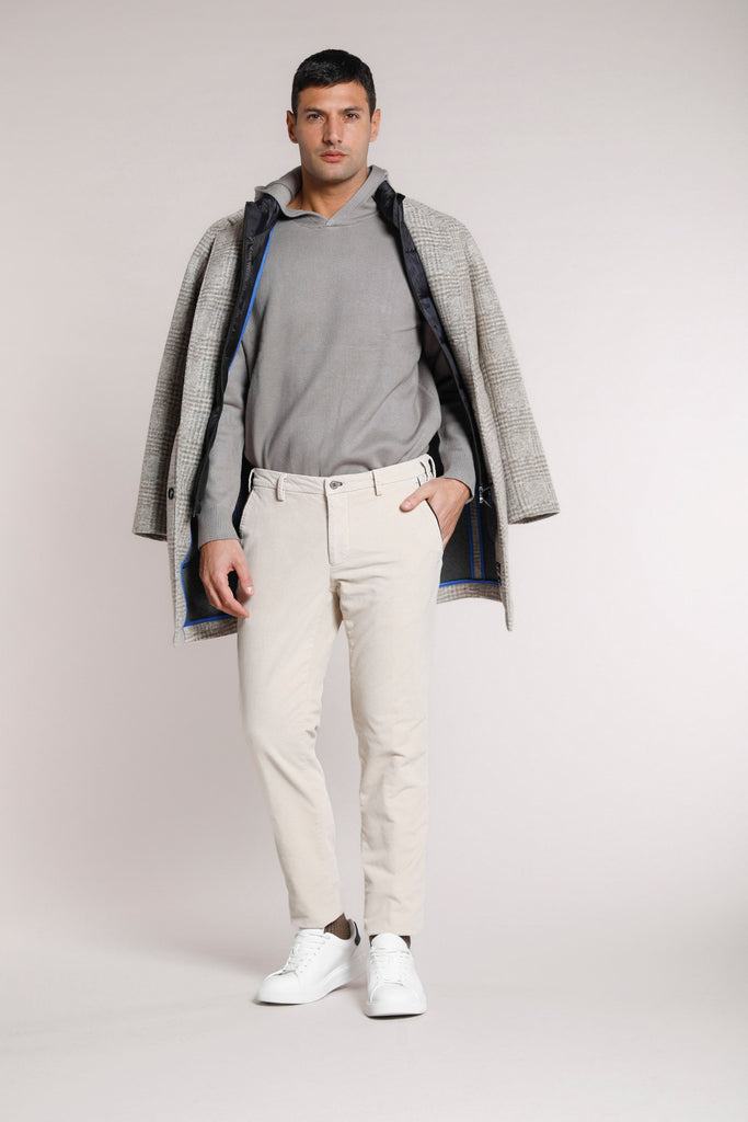 New York Plus Herren-Chino-Hose aus Fleece mit Samt-Effekt regular Passform
