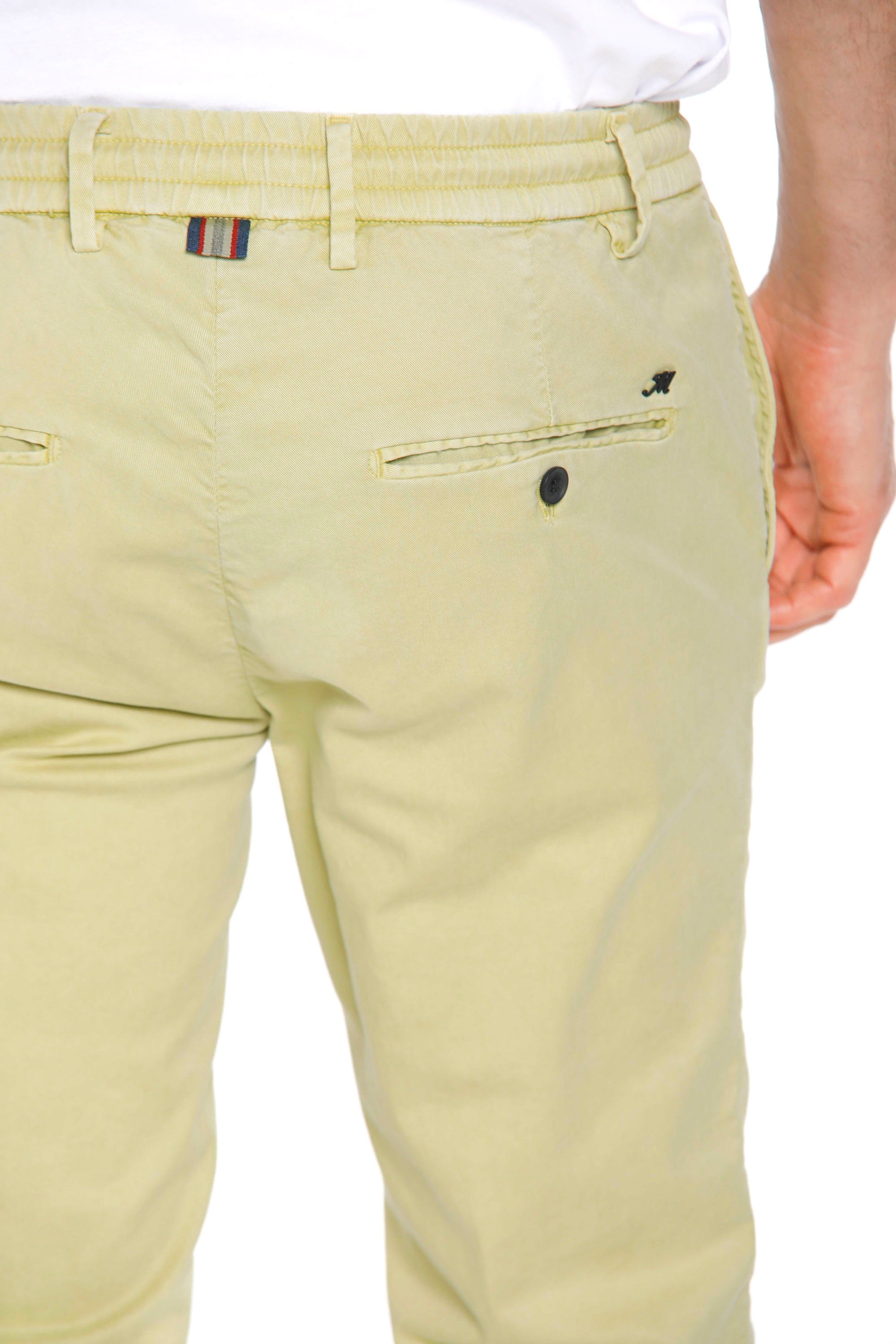 Milano Jogger - Chino-Jogginghose für Herren aus Baumwolle und Tencel extra slim Passform