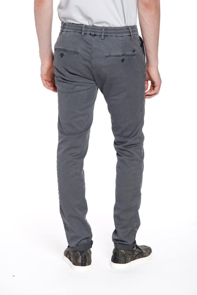 Milano Jogger - Chino-Jogginghose für Herren aus Baumwolle und Tencel extra slim Passform