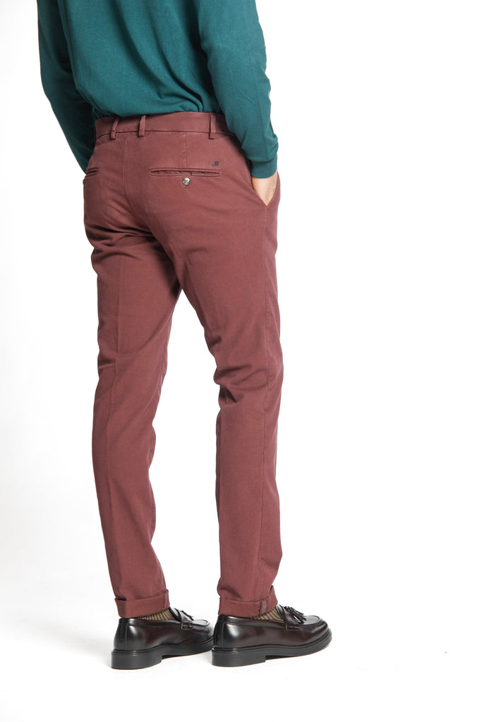 Milano Style Herren Chino-Hose aus Gabardine und Modal-Baumwoll-Stretch-Extra-Slim