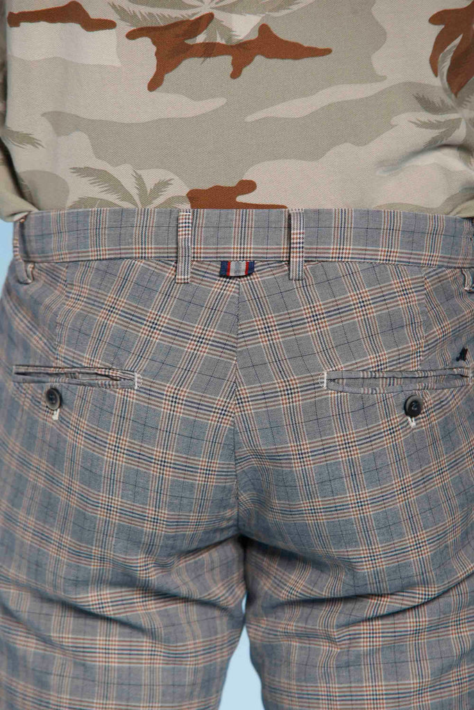 Milano Style - Herren-Chinohose aus Tencel und Baumwolle mit Wales-Druck