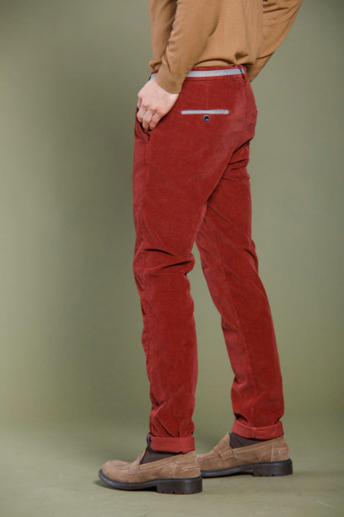 Torino University pantalone chino uomo in velluto a righe slim - Mason's 