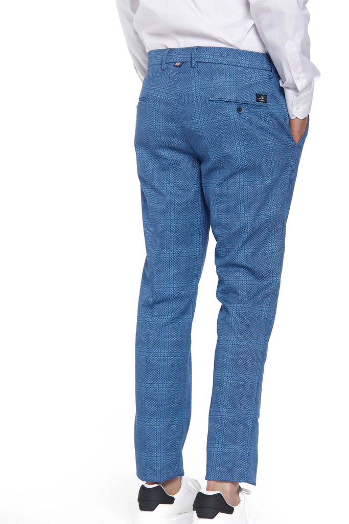 Torino Style - Herren-Chinohose im Torino-Stil aus Baumwoll-Twill mit Wales-Print