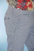 Torino Ocean pantalone chino uomo in cotone galles sfumato slim fit