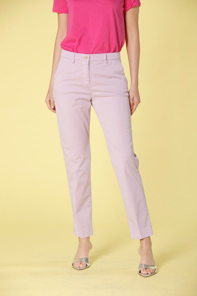Immagine 1 di pantalone chino donna in gabardina color glicine modello New York di Mason's